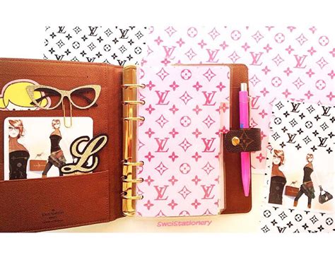 free louis vuitton planner decals|louis vuitton agenda inserts.